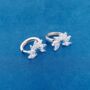 Baguette Cz Earrings 925 Sterling Silver, thumbnail 1 of 7