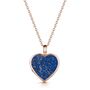 Lapis Lazuli Heart Locket 18 K Rose Gold Plate, thumbnail 1 of 8