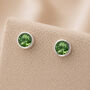 Sterling Silver August Birthstone Stud Earrings, thumbnail 1 of 5