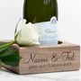 Personalised Oak Prosecco Holder, thumbnail 1 of 4