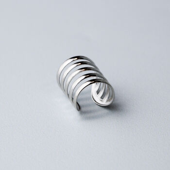 Sterling Silver Simple Ear Cuff, 3 of 6