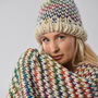Ellie Easy Rainbow Hat Knitting Kit, thumbnail 2 of 3