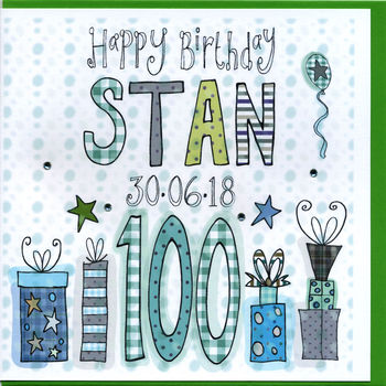 100th Birthday Card, 2 of 2