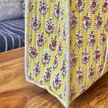 Tote Bag, Beach Bag, Block Print Indian Handbag, 12 of 12