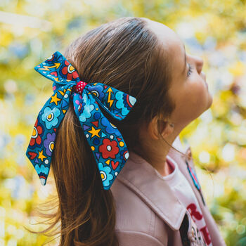 Personalised Hand Painted Denim Bow, 2 of 9