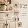Regal Elephant Head Brass Cabinet Knob, thumbnail 2 of 9