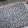 Grey Leopard Print Mat, thumbnail 2 of 2