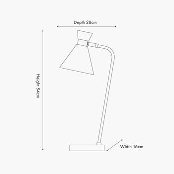 Sage And Brushed Silver Metal Table Lamp, 7 of 9