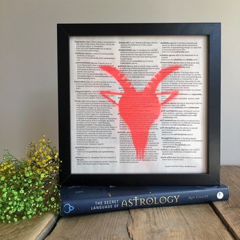 Horoscope 'Star Sign' Typography Recycled Print, 6 of 12