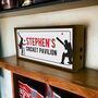 Personalised Light Box Sports Cricket Pavilion Sign, thumbnail 4 of 4