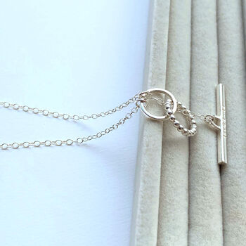 The Dandy Personalised T Bar Necklace, 3 of 6