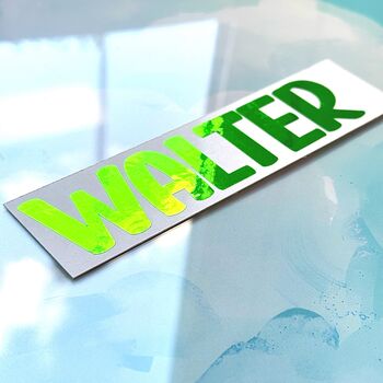 Bold Vinyl Name Decals For Phones Cups And Toys, 9 of 9