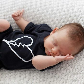 Heartbreaker Unisex Short Sleeve Baby Bodysuit, 4 of 9