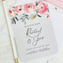 Pink And Sage Personalised Save The Date Card, thumbnail 1 of 3
