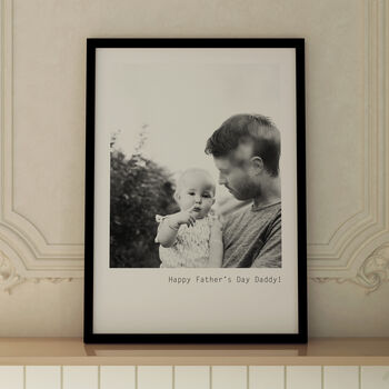 Personalised Father's Day Photo Card In Monochrome, 2 of 9