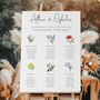 Flower Themed Wedding Table Plan, thumbnail 1 of 7