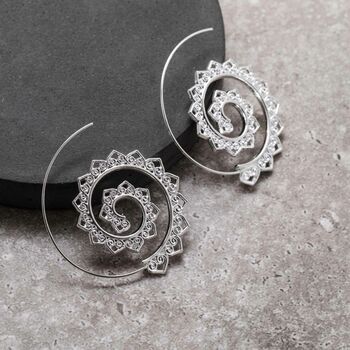 Boho Spiral Vintage Earrings, 4 of 6