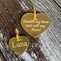 Brass Heart Dog Tag, thumbnail 3 of 4