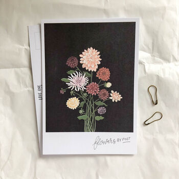 Hand Illustrated ‘Flowers By Post’ Postcard Set, 4 of 7