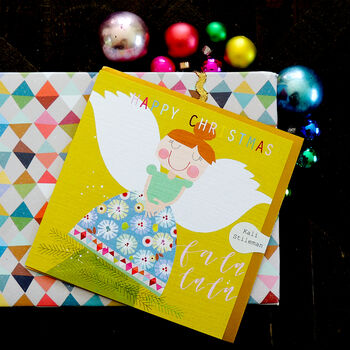 Christmas Tree Top Angel Card, 4 of 5