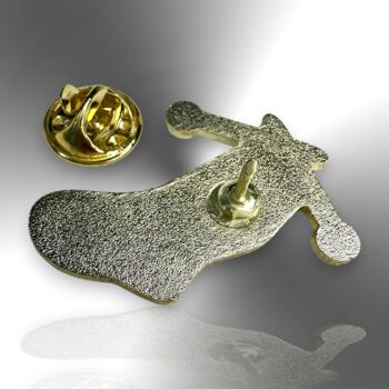 Knitting Handmade Colourful Rainbow Sock Enamel Pin, 6 of 8