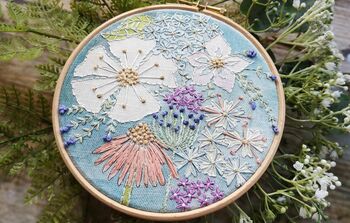 Cosmos Botanical Embroidery Kit, 3 of 11
