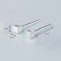Sterling Silver Tiny Cube Stud Earrings, thumbnail 3 of 6
