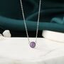 Cosmic Opal Dainty Coin Pendant Necklace, thumbnail 7 of 12