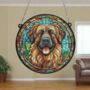 Leonberger Stained Glass Effect Suncatcher, thumbnail 3 of 6