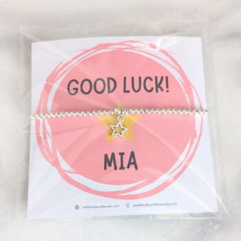 Silver Plated Good Luck Star Bracelet, 3 of 5
