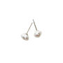 Baroque Pearl Silver Stud Earrings, thumbnail 7 of 8