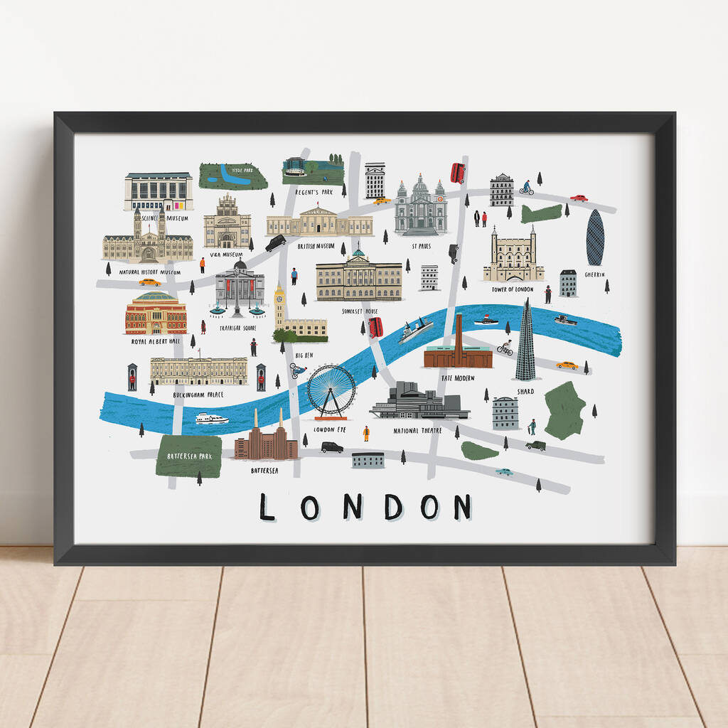 Personalised London Map Print, 1 of 6