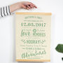 Personalised Cotton Anniversary Print, thumbnail 1 of 6