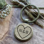 Personalised Keyring Charm – Custom Message Gift, thumbnail 1 of 3