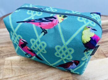 Cosmetics Bag With Bird Print, 5 of 5