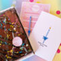 Birthday Brownie Letterbox Gift With Personalised Card, thumbnail 2 of 4