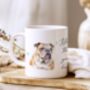 Personalised Bulldog Dog Hearts Pet Gift Mug, thumbnail 1 of 2