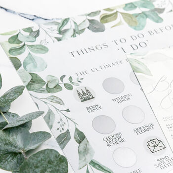Wedding Planning Scratch Poster | Eucalyptus, 5 of 6