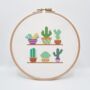 Mini Cacti Sampler Cross Stitch Kit, thumbnail 1 of 6