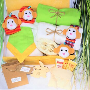 Cheeky Monkey Mother And Baby Pamper Hamper, 3 of 7