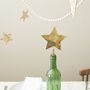 Fair Trade Brass Star Christmas Tree Topper Decoration, thumbnail 3 of 6