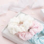 Personalised Lace 'I Do' Hair Scrunchies, thumbnail 4 of 8