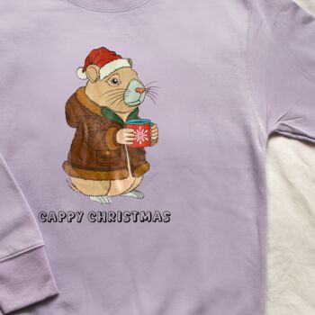 Personalised 'Cappy Christmas' Capybara Jumper, 6 of 6