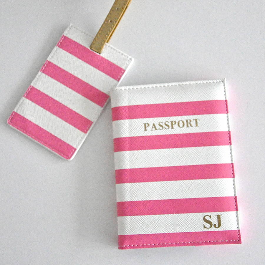 Personalised Passport Cover And Luggage Tag Set, 1 of 8