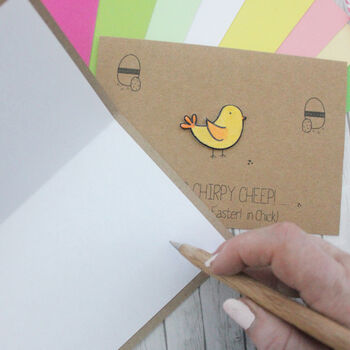 Happy Easter Card With Cute Chick, Chirp, 3 of 6