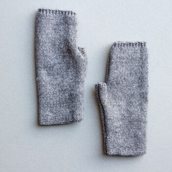 Cosy Knit Plain Colour Fingerless Gloves, 10 of 12