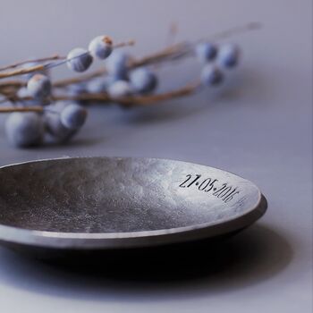 Personalised Steel Dish Gift For 11th Anniversary, 3 of 9