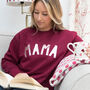 Mama Sweatshirt In Plum For Mother's Day, thumbnail 1 of 4