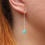 Amazonite Star Threader Earrings, thumbnail 1 of 4
