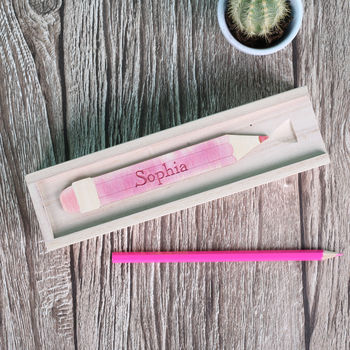 Personalised Wooden Pencil Case Teacher Thank You Gift, 8 of 9